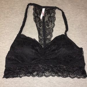Black padded bralette L